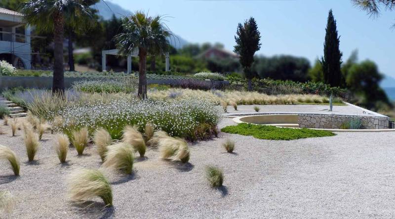 Landscape design at Palairos